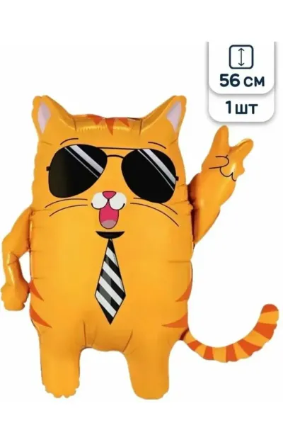 Фигура кот с галстуком 56см