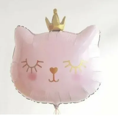 Фигура кошка с короной 74см