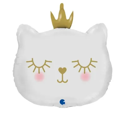 Фигура кошка с короной 74см