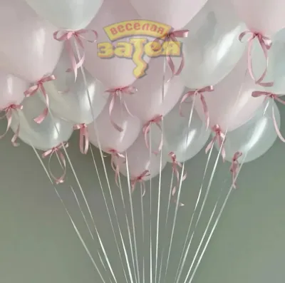 Набор шаров с атласными бантиками (15шт)