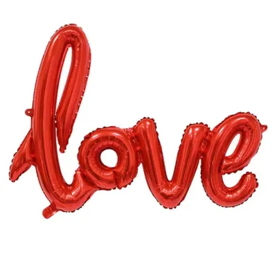Гирлянда «Love», буквы, красная